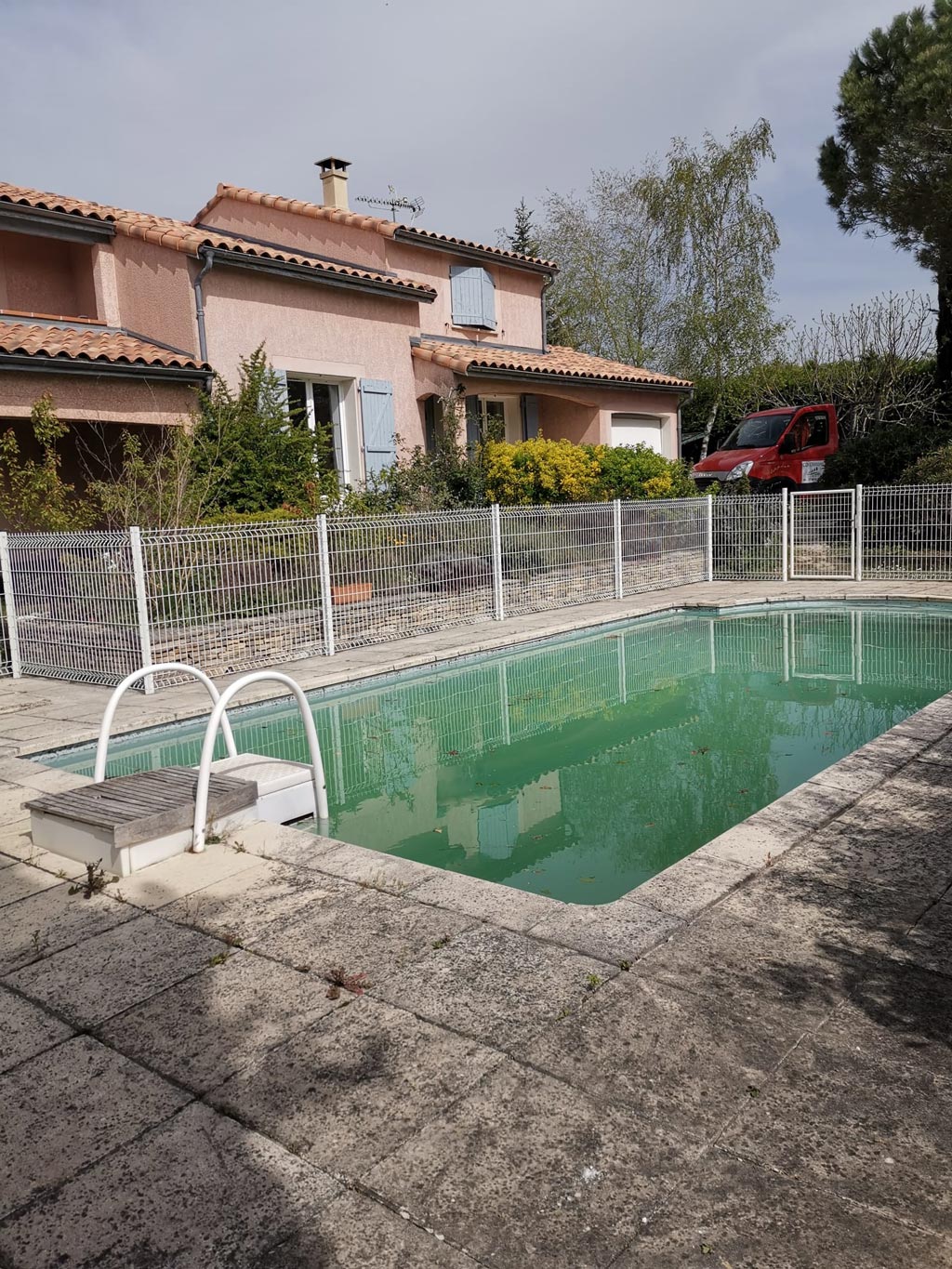 Clôture Piscine en Panneaux Rigide Ral 9010(Blanc)